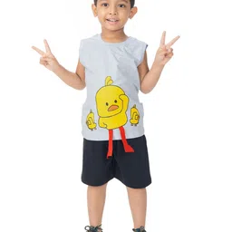 NEW GEN Boys Printed T-shirt with Shorts-image-82