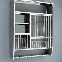 a-one Utensil Kitchen Rack Wall Mounted Dish Rack (39x36) Steel image 1