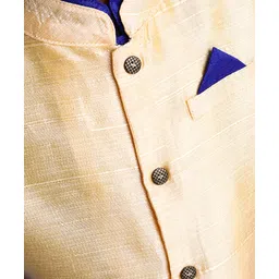 Babyhug Full Sleeves Kurta Pajama & Jacket Set - Blue image 4