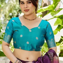 KALINI Silk Cotton Designer Banarasi Saree image 3