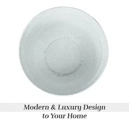 Kuber Industries Green & White 2 Pieces Textured Planters With Plate image 5