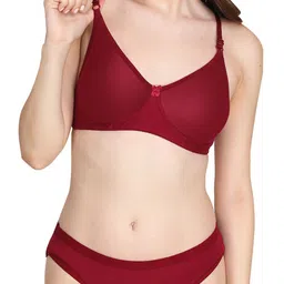 Liigne Pack Of 2 Everyday Non Padded Bra Pure Cotton Lingerie Sets image 4