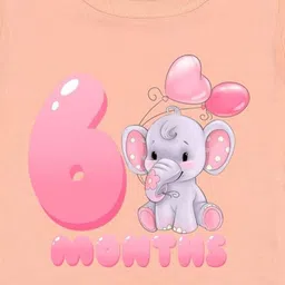 Arvesa 6 Month Baby Printed Bodysuit image 3