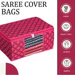 AMAK INC Multicoloured Fabric Multi-Utility Wardrobe Organisers image 5