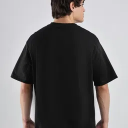 Calvin Klein Jeans Typography Embroidered Drop-Shoulder Sleeves Relaxed Fit T-shirt image 3