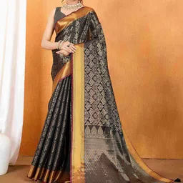 TASRIKA Woven Design Zari Kanjeevaram Saree-image-38