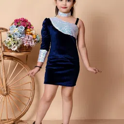 SPAMitude Girls Velvet Bodycon Dress-picture-14