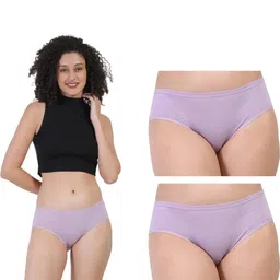 ORLIZEA Pack of 2 Women Low-Rise Cotton Blend Hipster Briefs-picture-18