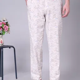 URBAN SCOTTISH Men Printed Pure Cotton Straight Lounge Pants-image-19