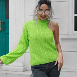 Oh Rare Women Acrylic One-shoulderPullover-image-17