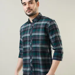 TIM PARIS Men Classic Tartan Checks Checked Casual Shirt image 4