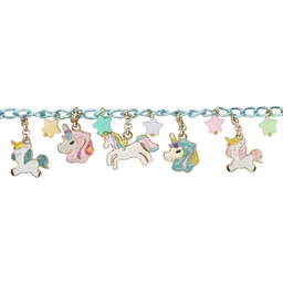 asthetika kids Asthetika Girls Unicorn Multicharm Bracelet image 3