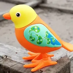 indusbay Key Operated Jumping Bird Wind up Clockwork Flipping Animal Toy for Kids Rattle image 3