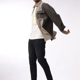 wrogn Men Skinny Mid Rise Grey Jeans image 5