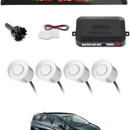 zplus Universal 4 White Reverse Parking Sensor With LED Display For Cars-182 Safety of Passengers/Car One Alarm Kit-1495 Parking Sensor-picture-32