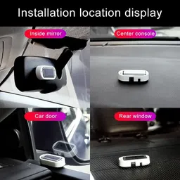 avx auto Car Solar Energy Anti-theft Device LED Warning Light ( Black Shell ) - Car Fancy Lights image 5