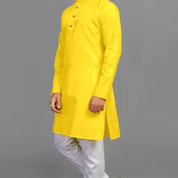 vasudha creation Men Cotton Blend Kurta Pant Set image 5