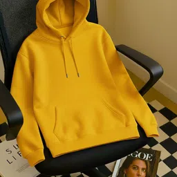 Men Full Sleeve Solid Hooded Sweatshirt-image-74
