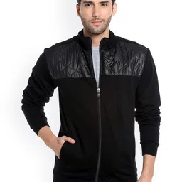Campus Sutra Men Black Solid Bomber Jacket-picture-31
