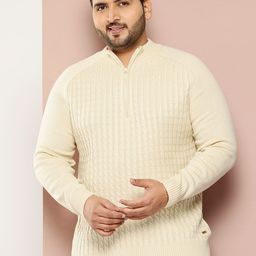 Sztori Men Plus Size Cable Knit Sweater-picture-26