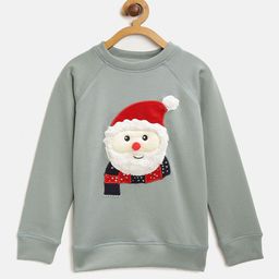 Cherry Crumble Kids Green Applique Sweatshirt-picture-39