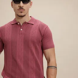 The Roadster Lifestyle Co. Striped Polo Collar T-shirt-picture-26