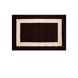 PRESTO Brown & Beige Hand Tufted Wool Anti-Skid Carpet image 2