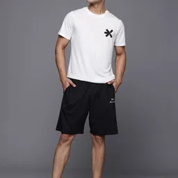 HRX by Hrithik Roshan Men Printed Mid-Rise Regular Shorts image 4