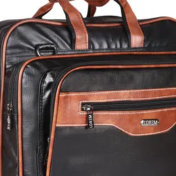 LOREM Men Textured Laptop Bag image 3