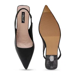 Sherrif Shoes Womens Black Stiletto Heels Sandals image 5