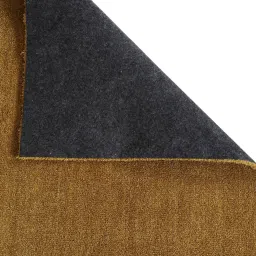 Ddecor Rugs Yellow Polyester Solid Rugs image 4