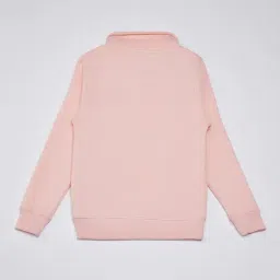 Crimsoune Club Kids Peach Graphic Print Full Sleeves Sweatshirt image 2