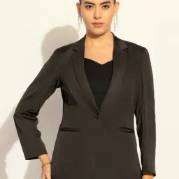 Powersutra Brown Plain Blazer-picture-29