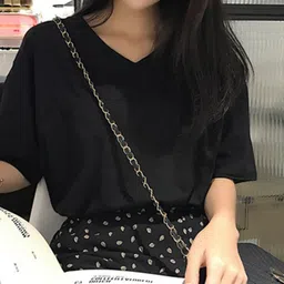 DressBerry Women V-Neck T-shirt-image-78