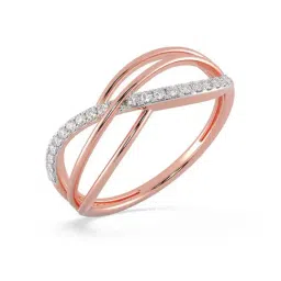 Malabar Gold and Diamonds 18k Rose Gold & Diamond Mine Ring for Women-picture-40