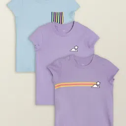 XY Life Kids Multicolor Cotton Printed T-Shirt (Pack of 3)-picture-11