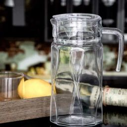 Goodhomes Transparent Glass Imperial Water Juice Jug With Lid-picture-33