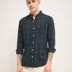 The Bear House Black Slim Fit Checks Shirt-picture-26