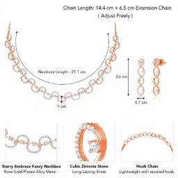 Peora Rose Gold Dangler Sets for Women image 5