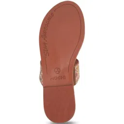 Mochi Women's Tan Toe Ring Sandals image 5