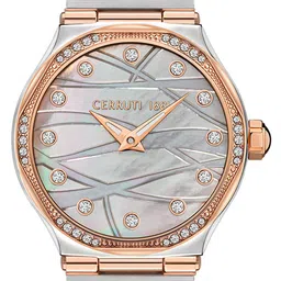 Cerruti 1881 Women Round Dial & Stainless Steel Straps Watch CECRM35501 image 5