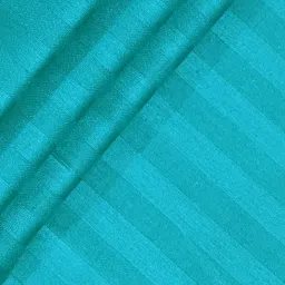 Swayam Blue Cotton Self Single Bed Sheets 1 Pillow Cover image 5