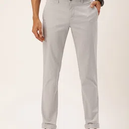 Parx Men Tapered Fit Low-Rise Chinos Trousers-image-22
