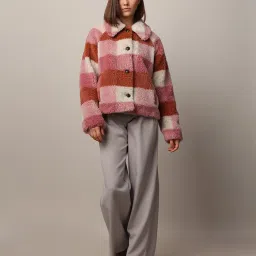 Only Pink & Brown Checks Jacket image 5