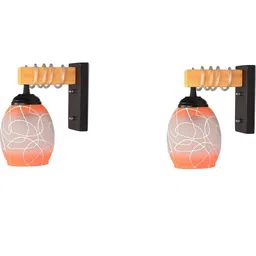 SOMIL Orange Glass Cylinder Printed Wall Lamps-image-89
