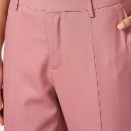 Annabelle By Pantaloons Red Polyester Slim Fit Casual Trousers image 5