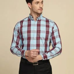 TAHVO Multicolor Regular Fit Check Shirt-picture-33