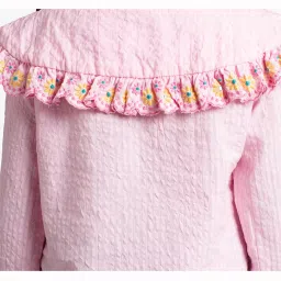 Ed-A-Mamma Girls Pink Cotton  Top image 5