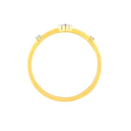 GIVA 14K Gold Soft Petals Lab Grown Diamond Ring for Women image 5