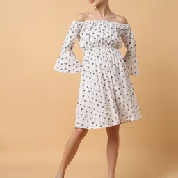 showoffff SHOWOFF White Printed A Line Dress image 5